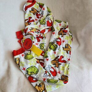 BRAND NEW Kids Grinch Pajamas Set Size 8 Holiday Christmas Cozy Girls Boys
